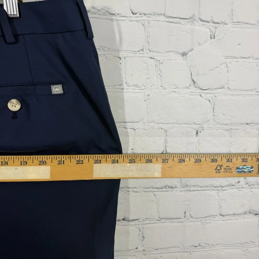 Peter Millar Crown Sport Golf Shorts Men Size 40 Blue Performance Stretch Chino